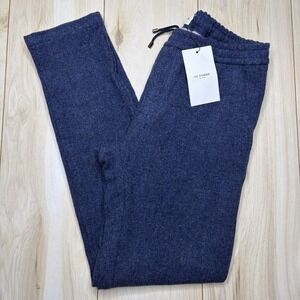 NEW Octobre Editions Danny Wool Pants Mens Medium Tapered Elastic Waist Blue